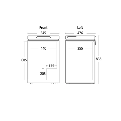 Kummefryser 99 liter - SB 101 B Scandomestic