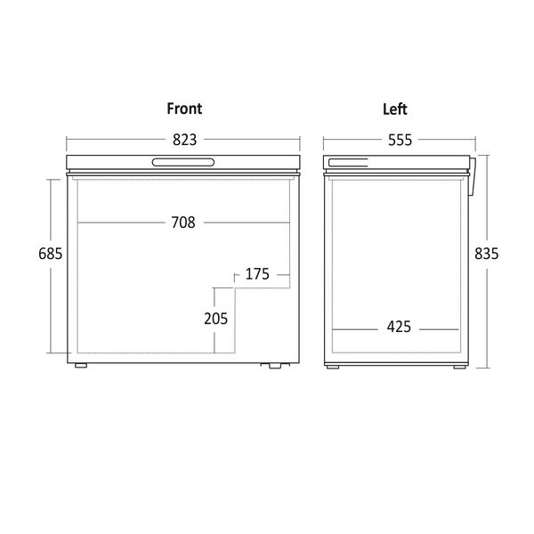 Kummefryser 199 liter - SB 201 B Scandomestic