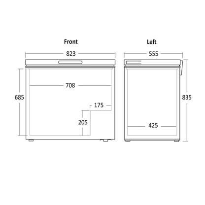 Kummefryser 199 liter - SB 201 B Scandomestic
