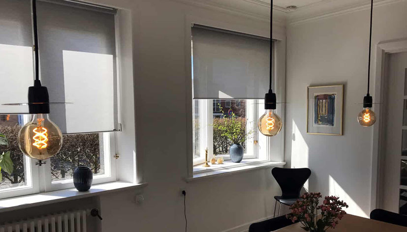 SCAN PENDEL E27 SORT/MESSING