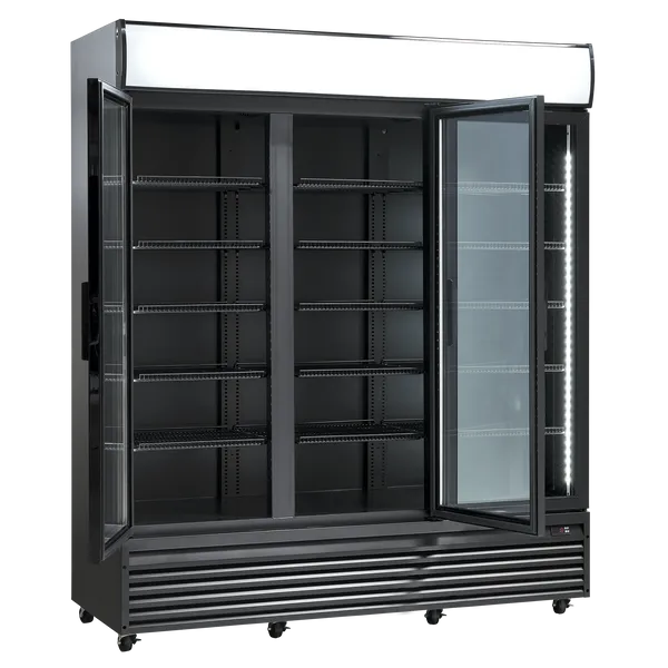 Display køleskab 1383 liter - SD 1502 BHE Scandomestic