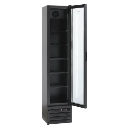 Display køleskab 166 liter sort - SD 226 BE Scandomestic