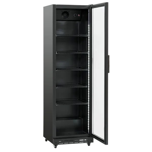 Display køleskab 360 liter sort - SD 430 BE Scandomestic