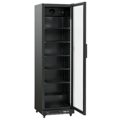 Display køleskab 360 liter sort - SD 430 BE Scandomestic