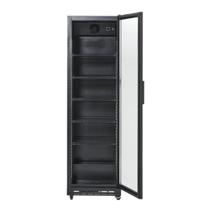 Display køleskab 360 liter sort - SD 430 BE Scandomestic