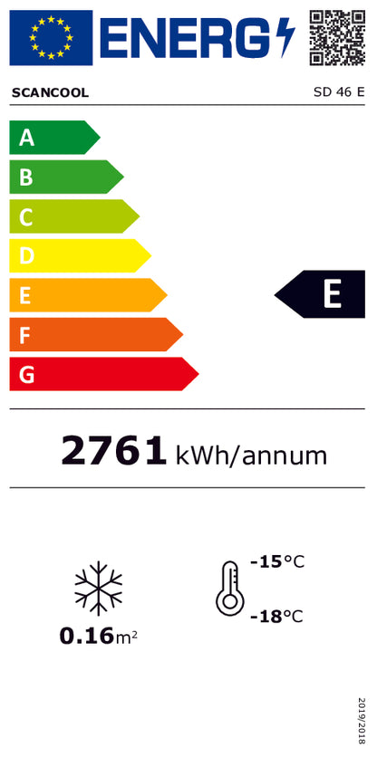 Display fryser 45 liter - SD 46 E Scancool