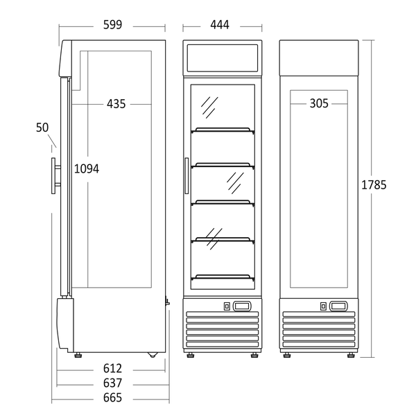 Display fryser 173 liter - SF 217 BE Scancool