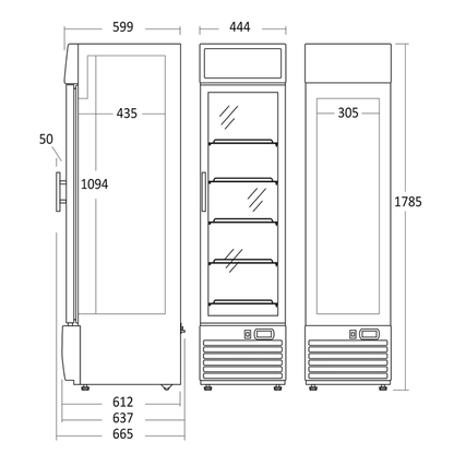 Display fryser 173 liter - SF 217 BE Scancool