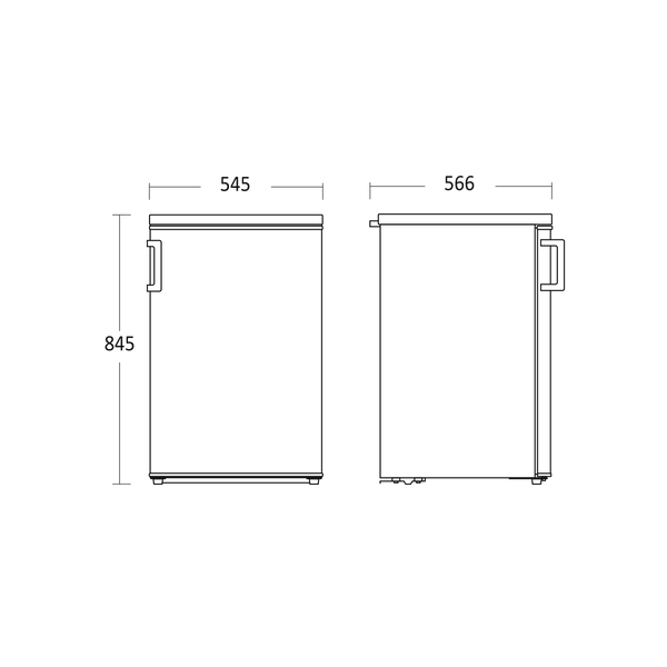 Fryseskab 85 liter - FRT85WD Scandomestic