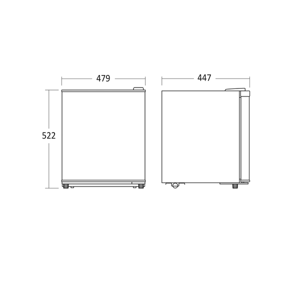 Fryseskab 39 liter - SFS 56 W Scandomestic