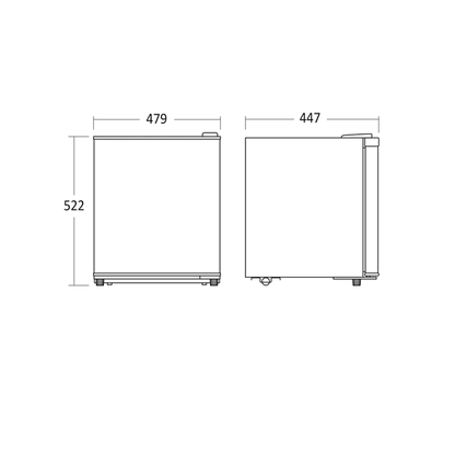 Fryseskab 39 liter - SFS 56 W Scandomestic