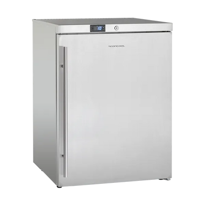 Lagerkøleskab rustfrit stål 145 liter - SK 145 E Scandomestic