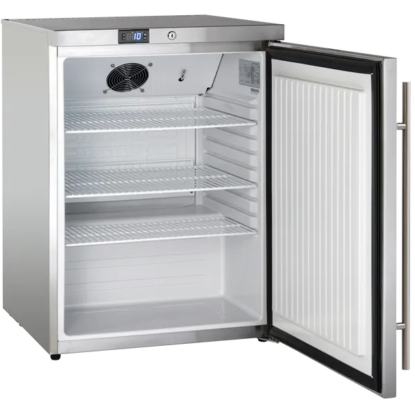 Lagerkøleskab rustfrit stål 145 liter - SK 145 E Scandomestic