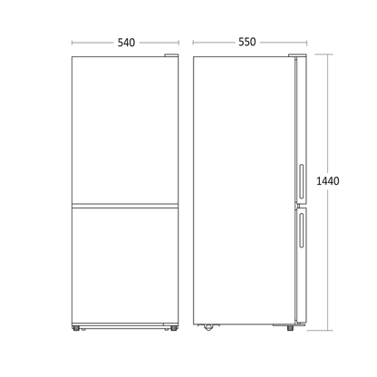 Køle/fryseskab 205 liter - SKF 231 W Scandomestic