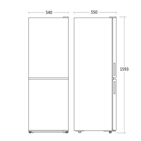 Køle/fryseskab 228 liter - SKF 297 W Scandomestic