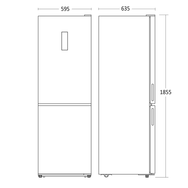 Køle/fryseskab 317 liter - SKF 340 W Scandomestic