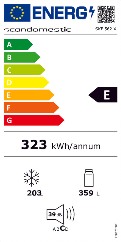 Amerikanerkøleskab 562 liter - SKF 562 X Scandomestic