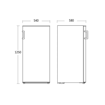 Køleskab 198 liter - SKS 201 W Scandomestic
