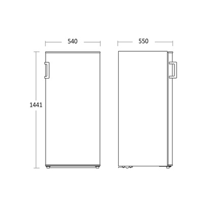 Køleskab 205 liter - SKS 262 W Scandomestic