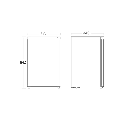 Køleskab 93 liter - SKS 92 W Scandomestic