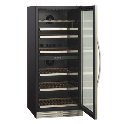 Vinkøleskab SV 104 X - Til 90 flasker - 2 Zoner – Scandomestic