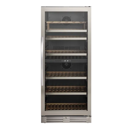 Vinkøleskab SV 104 X - Til 90 flasker - 2 Zoner – Scandomestic