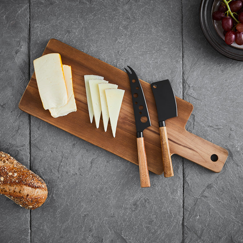 Santo ostesæt 2 knive med skærebræt