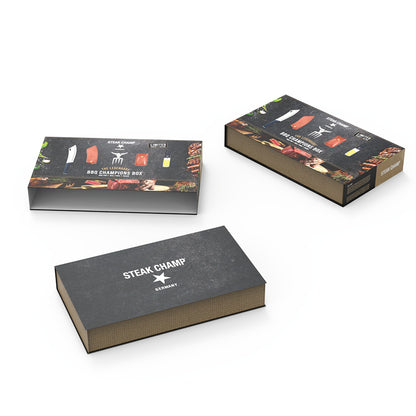 Steak Champs grillsæt til grill entusiasten i gaveæske