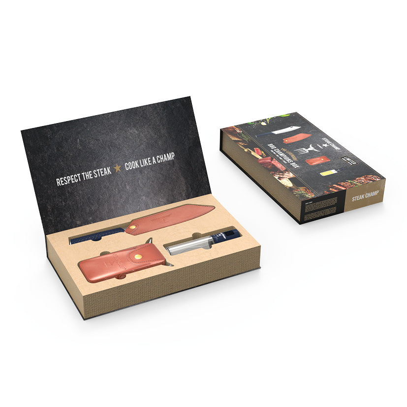Steak Champs grillsæt til grill entusiasten i gaveæske