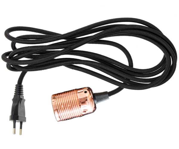 Stofledning med kobber fatning