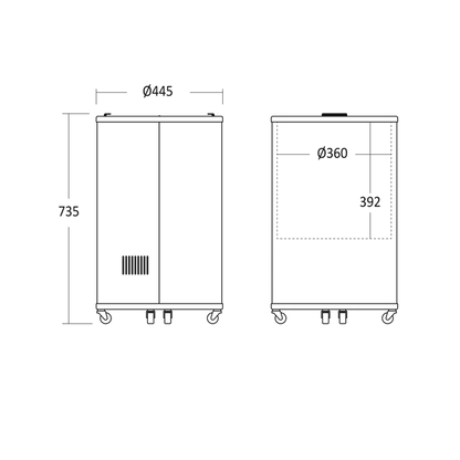 Tøndekøler 41 liter sort - TK 42 BE - Scandomestic