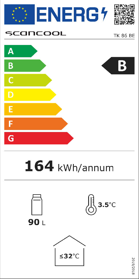Tøndekøler 87 liter sort - TK 86 BE - Scandomestic