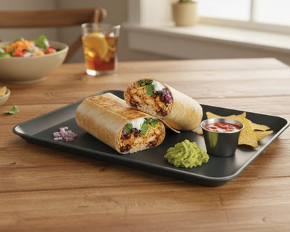 Serveringsbakke til mad stabelbar, PP-Plastik, BPA-Fri