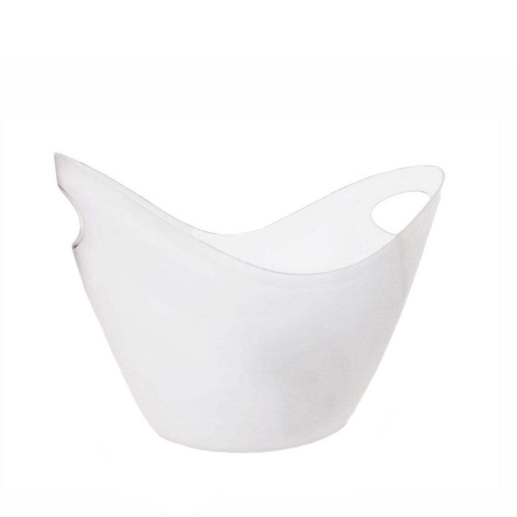 Champagne og flaskekøler hvid 8 liter