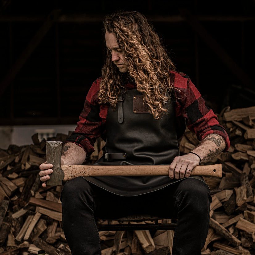 Witloft Læderforklæde Buffalo Sort