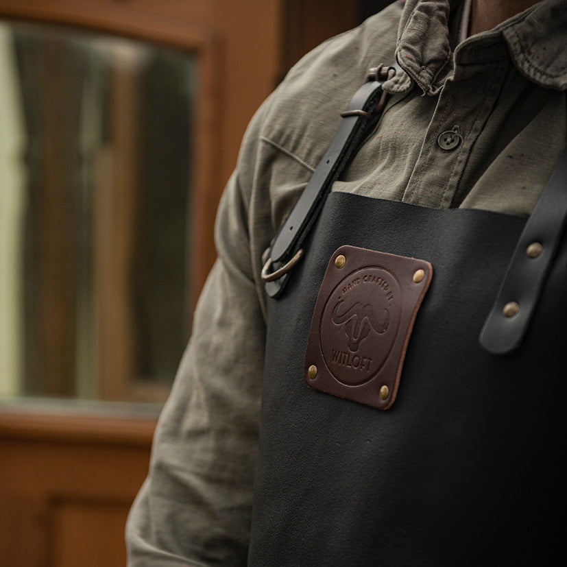 Witloft Læderforklæde Buffalo Sort