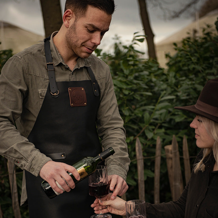 Witloft Læderforklæde Buffalo Sort