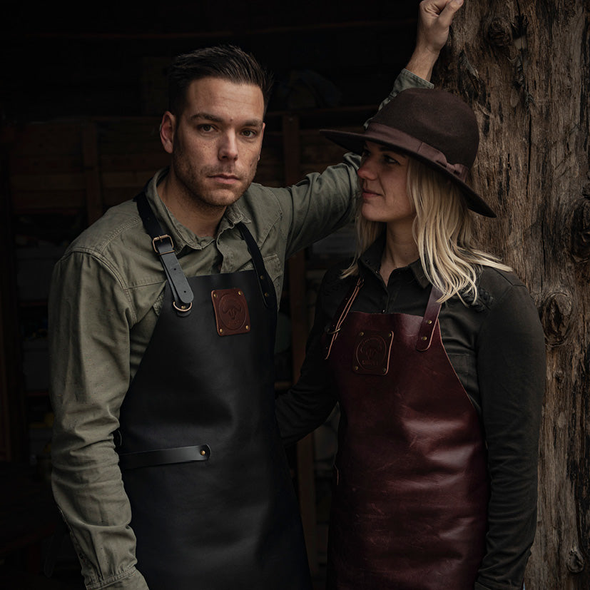 Witloft Læderforklæde Buffalo Sort