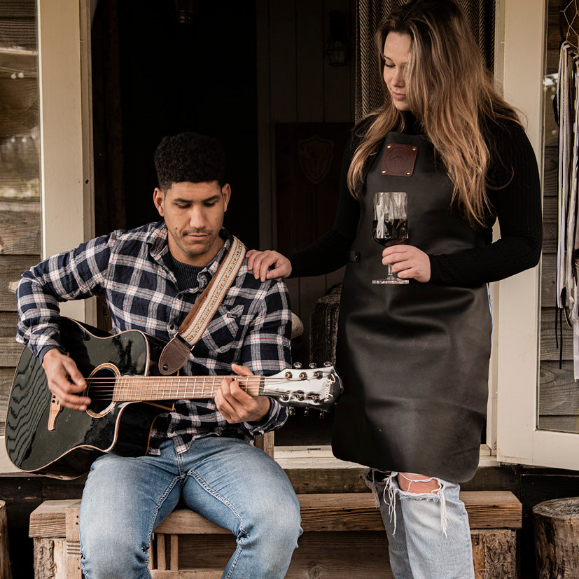 Witloft Læderforklæde Buffalo Sort