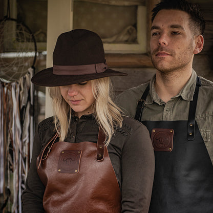 Witloft Læderforklæde Buffalo Sort