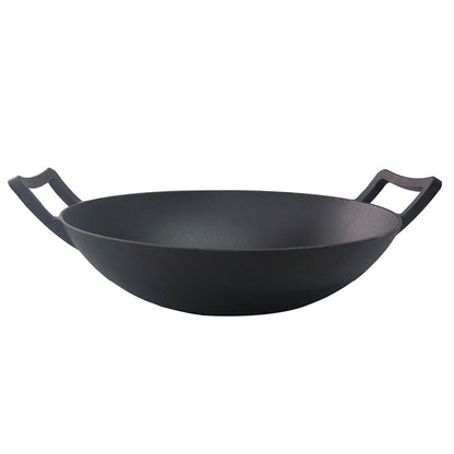 Wok i støbejern med låg