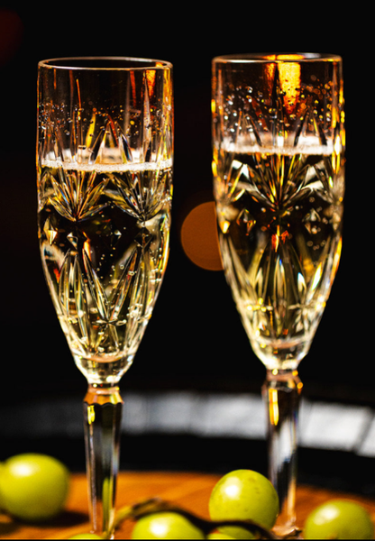 Champagnesabel + 2 stk. Premium Champagneglas