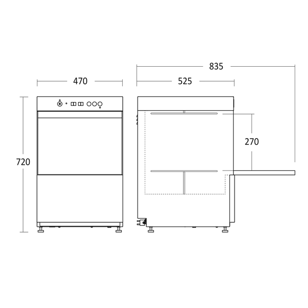 Gastro Glasopvasker GD400BDD Scancool