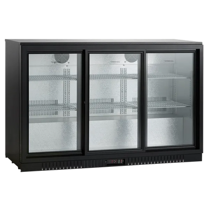 Barkøleskab med skydedøre 308 liter - SC 311 SLE Scandomestic