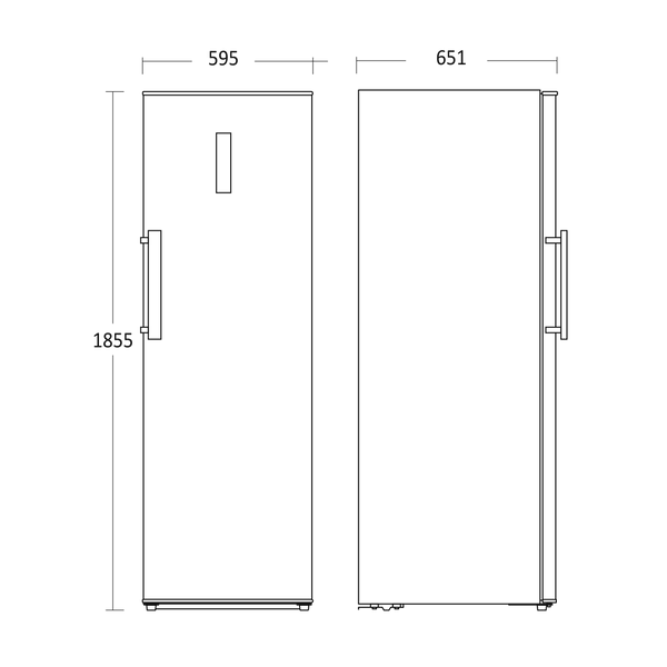 Køleskab 370 liter - SKS 452 W Scandomestic