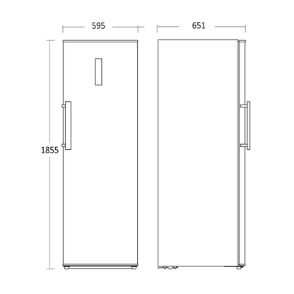 Køleskab 370 liter - SKS 452 W Scandomestic