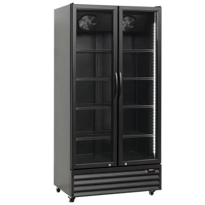 Display køleskab 776 liter sort - SD 826 BE Scandomestic