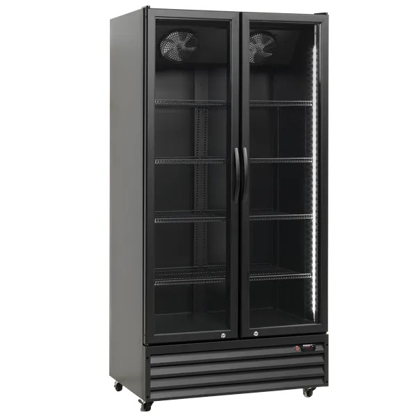 Display køleskab 776 liter sort - SD 826 BE Scandomestic