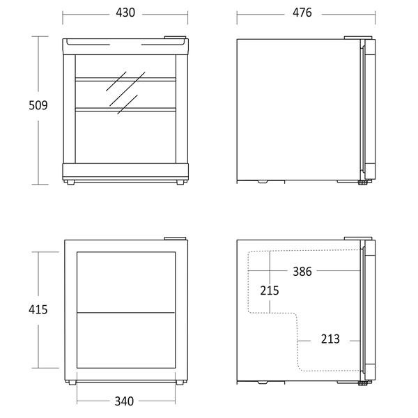 Coca Cola Køleskab 55 liter - Cool Cube Scandomestic