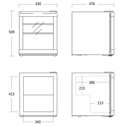 Coca Cola Køleskab 55 liter - Cool Cube Scandomestic